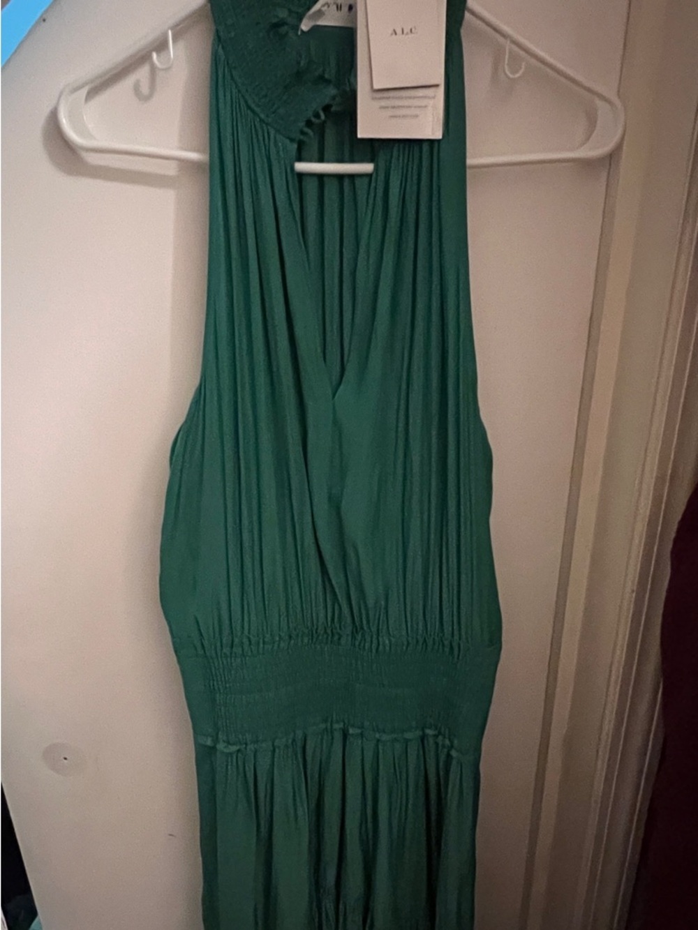 A.L.C. Emerald Halter Maxi Dress